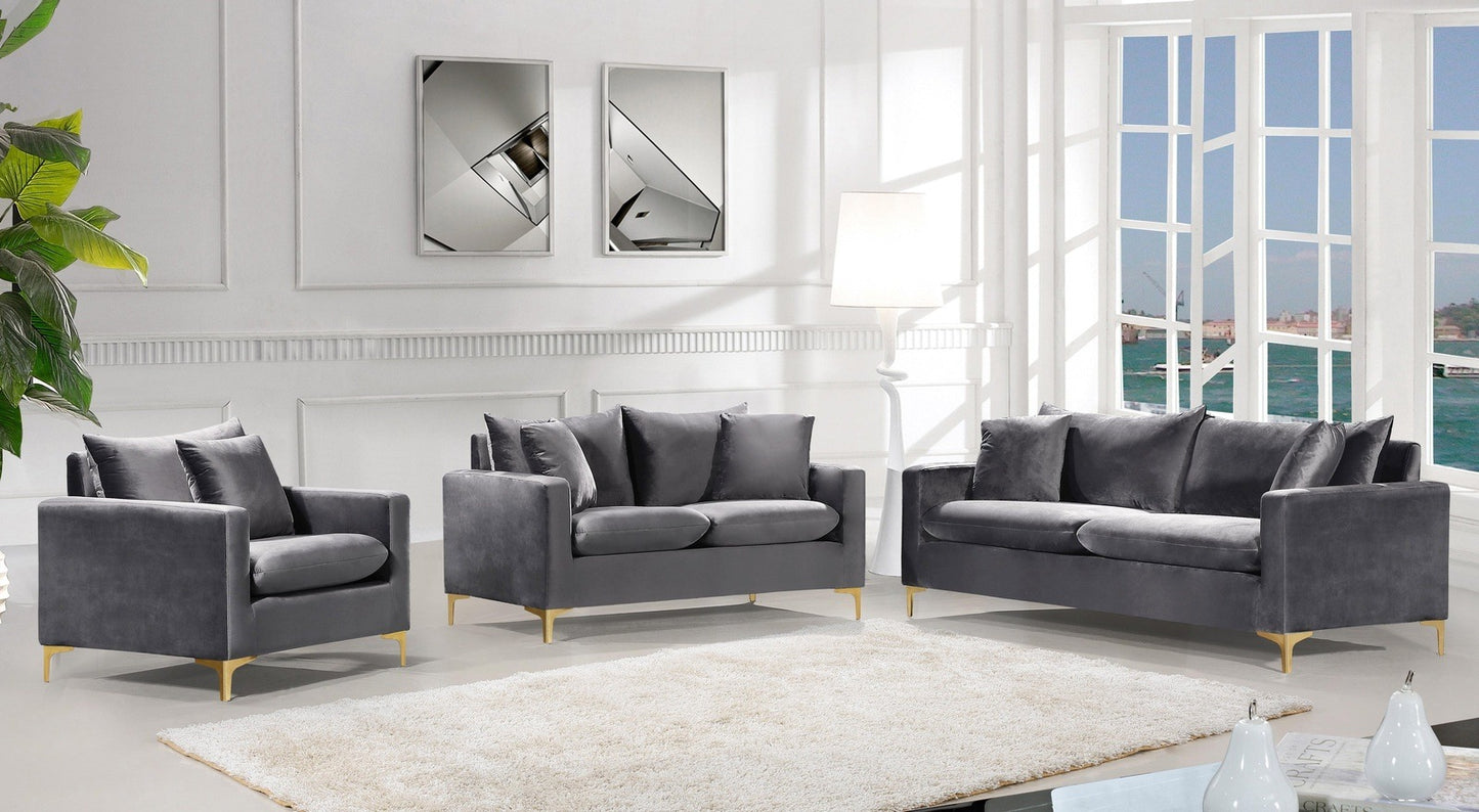 NOAMİ COLLECTION LIVING ROOM SET-BLACK