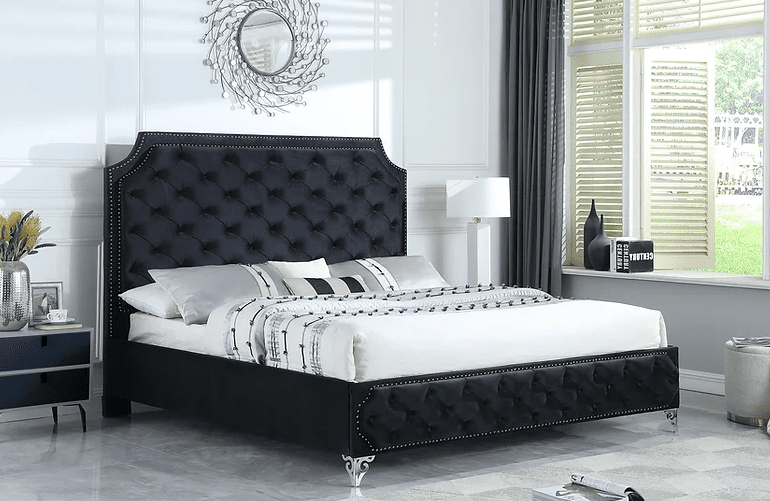 B830 LEILAH KING / QUEEN PLATFORM BED - BLUE