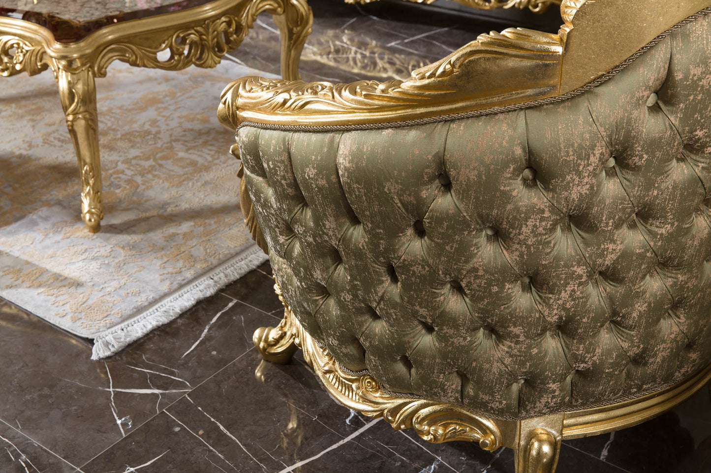 ASYA 4 PIECES LIVING ROOM FURNITURE SET