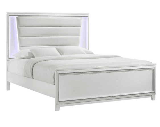 MOONDANCE WHITE 4PCS KING/QUEEN BEDROOM SET