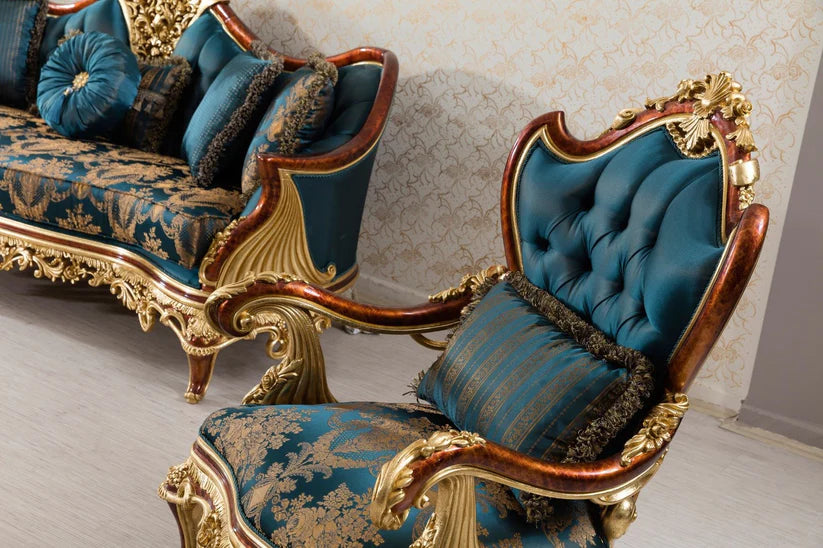 NERGIS 4 PIECES LIVING ROOM FURNITURE SET