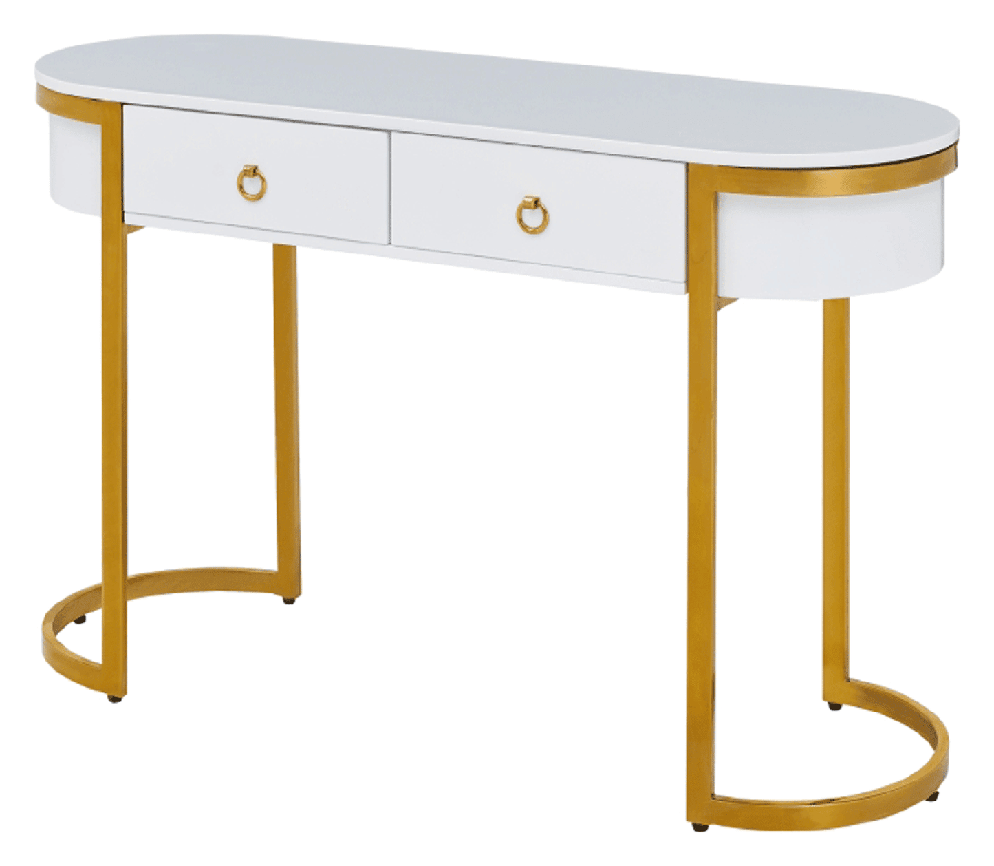 131 HALLWAY CONSOLE TABLE GOLD / WHITE