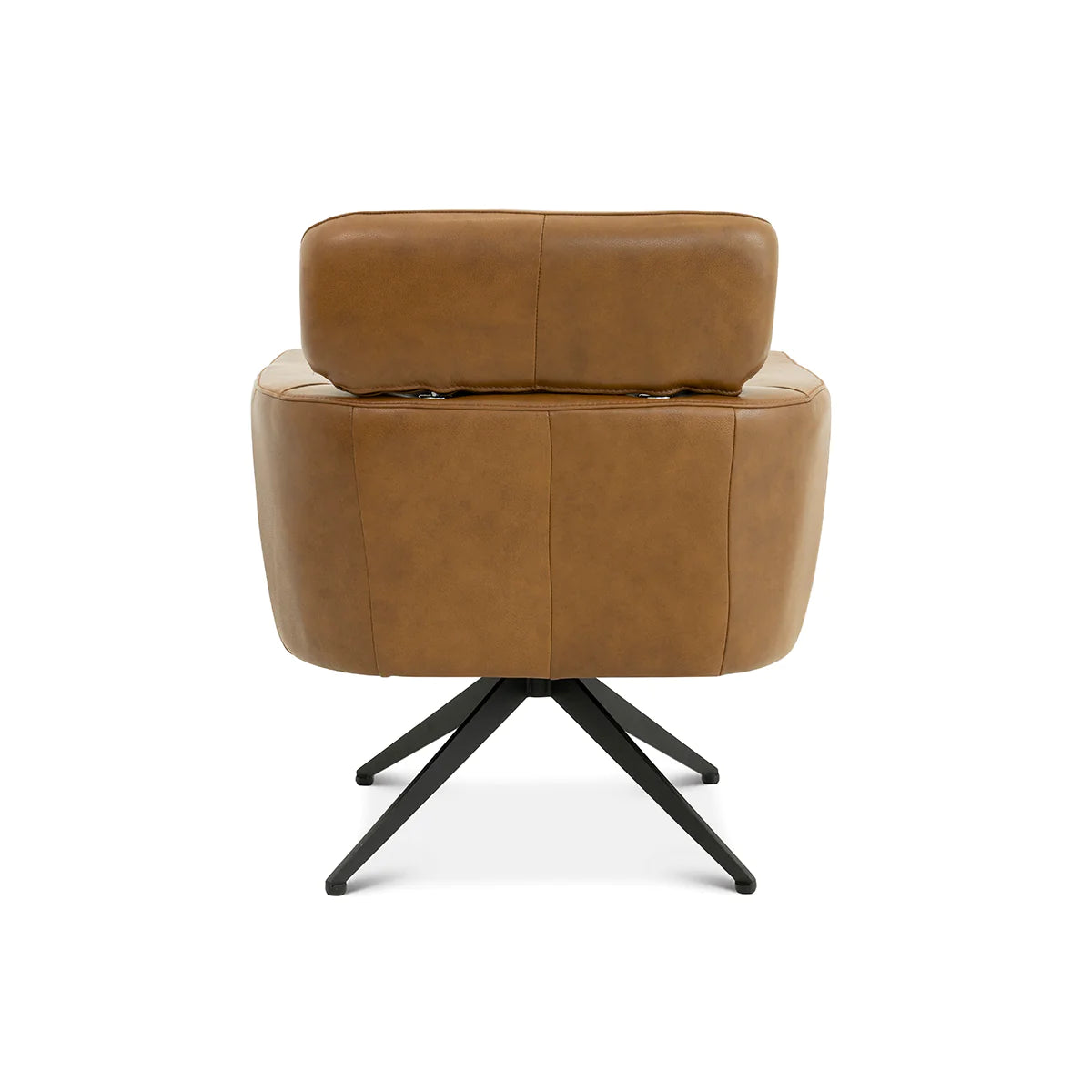 CAMILA LEATHER LOUNGE CHAIR TAN