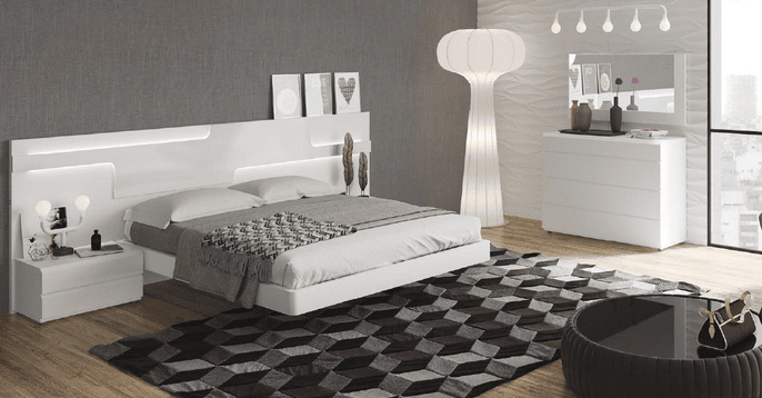 SARA 4PCS KING/QUEEN MODERN BEDROOM SET