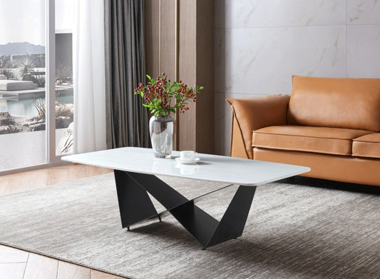 102 MARBLE-TOP COFFEE TABLE