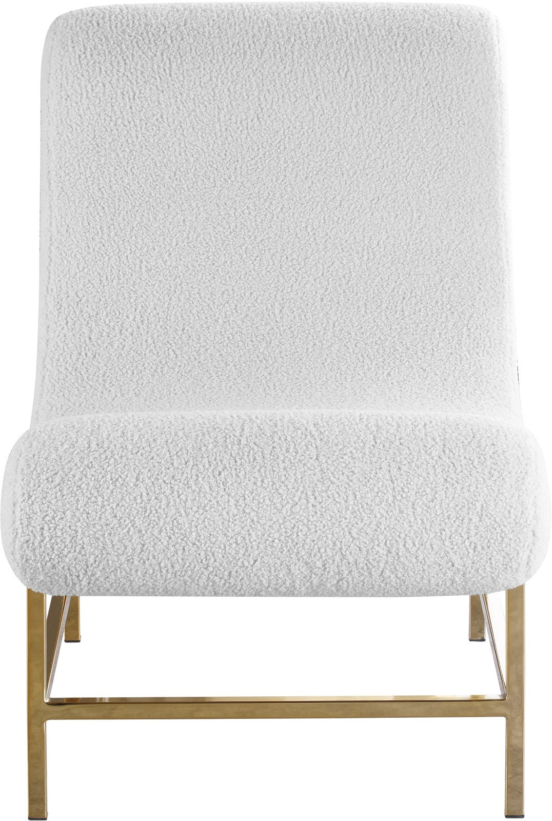 NUBE FAUX SHEEPSKIN FUR ACCENT CHAIR - WHITE