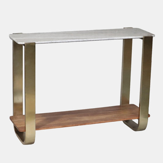 SB-128 STAINLESS STEEL CONSOLE TABLE, SILVER