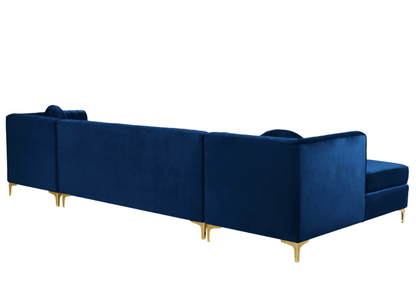 Graham Velvet 3pc. Sectional