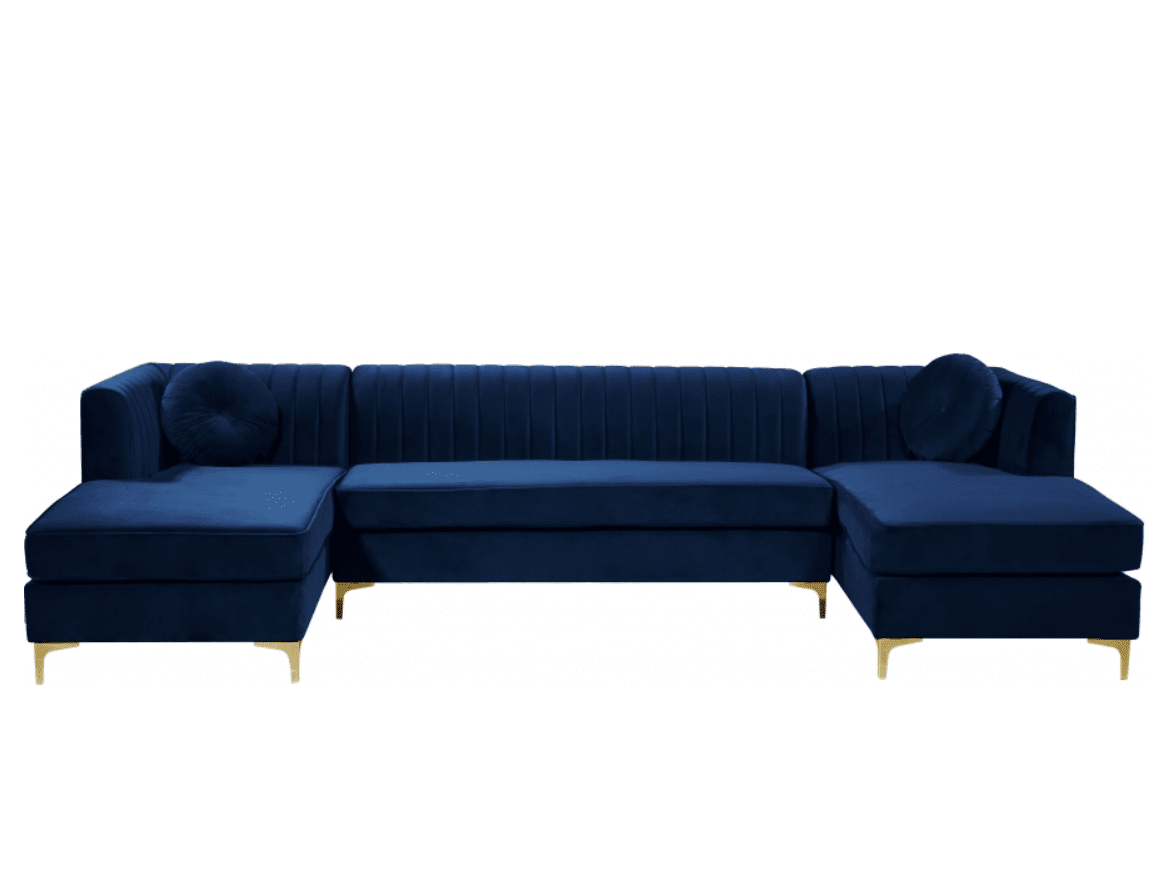 Graham Velvet 3pc. Sectional