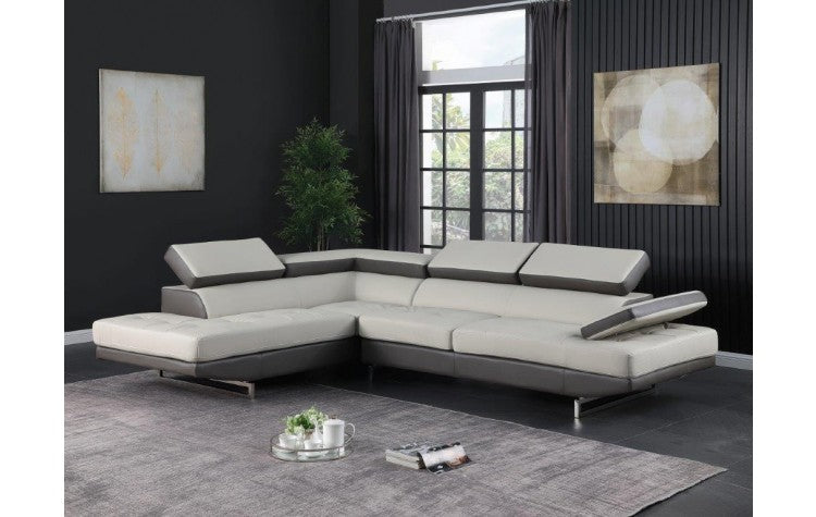 8136 - LAF SECTIONAL LIVING ROOM SET - TWO TONE