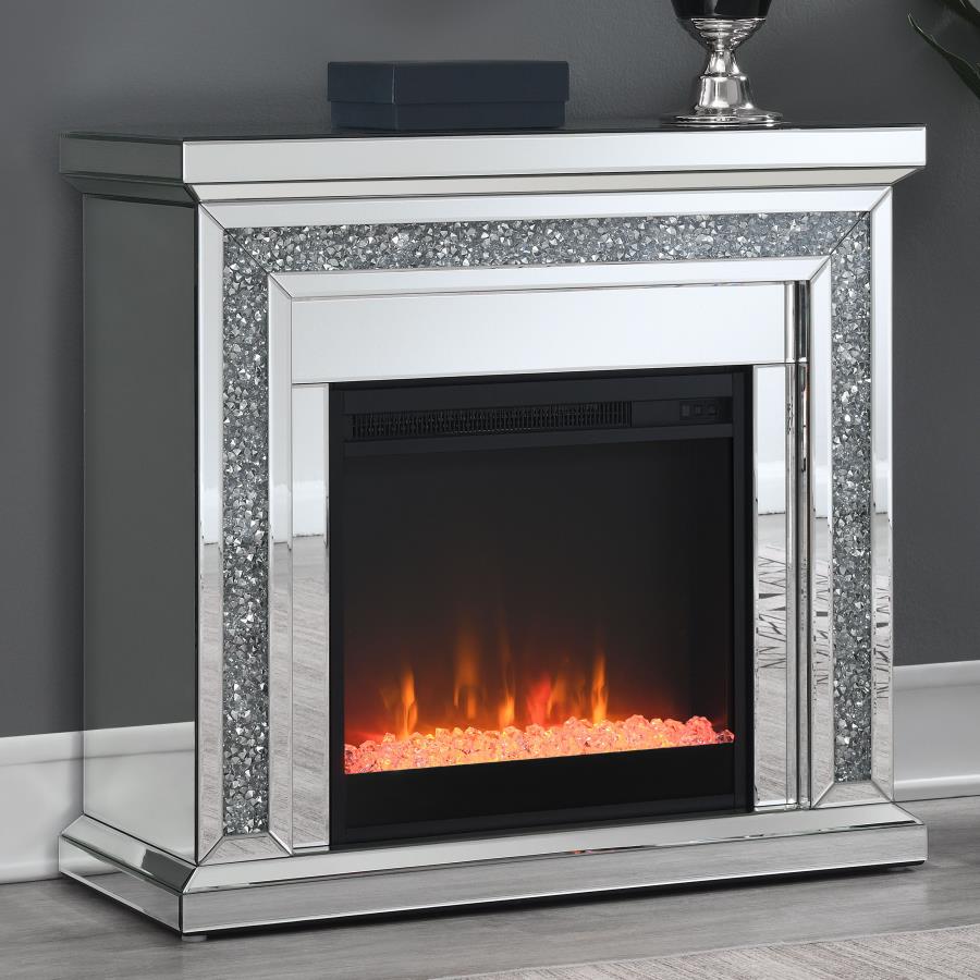 LORELAI RECTANGULAR FREE STANDING ELECTRIC FIREPLACE