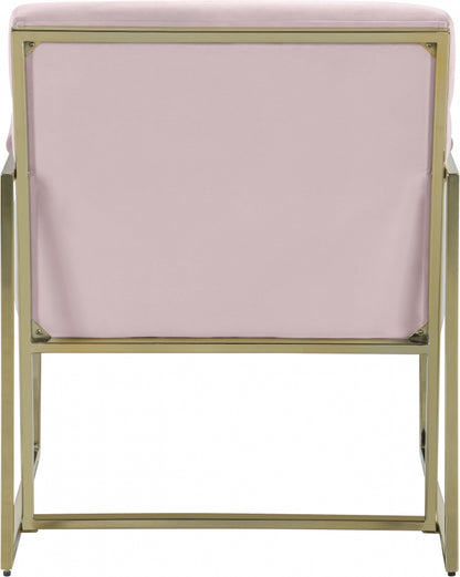 WAYNE VELVET ACCENT CHAIR - PINK