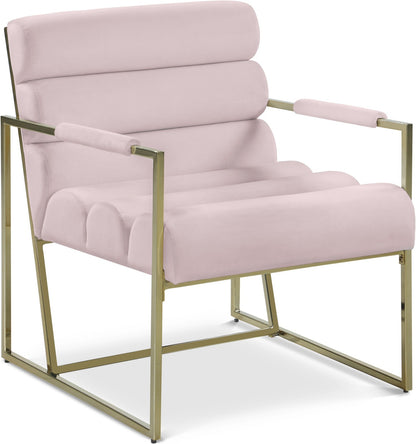 WAYNE VELVET ACCENT CHAIR - PINK