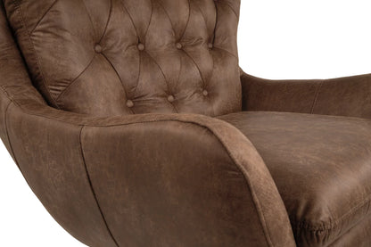 VELBURG ACCENT CHAIR - BROWN