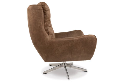 VELBURG ACCENT CHAIR - BROWN