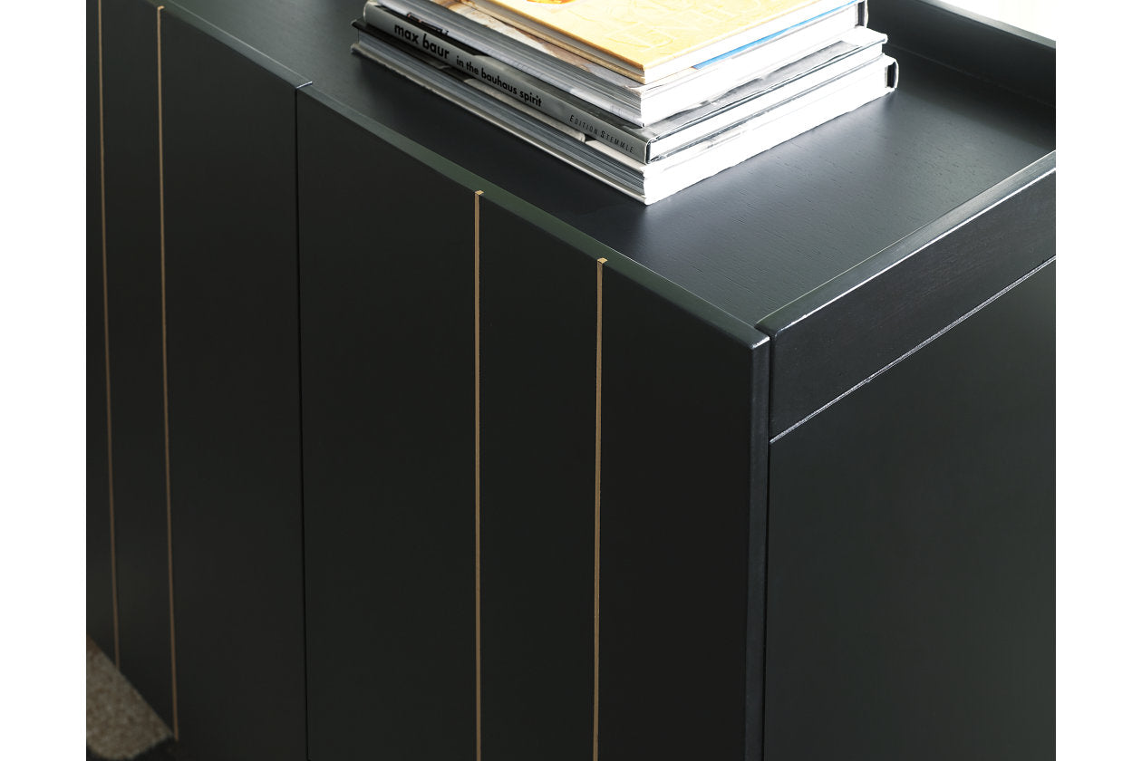 BRENTBURN ACCENT CABINET - BLACK