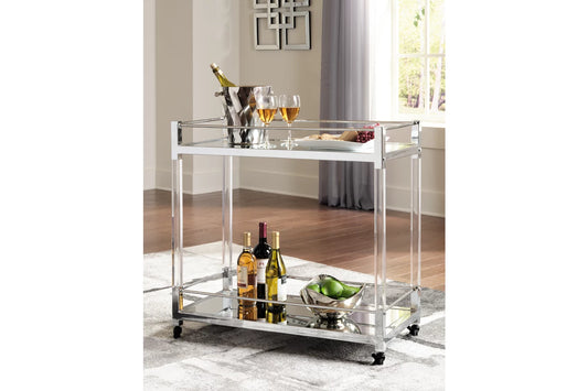 CHASETON BAR CART - CHROME