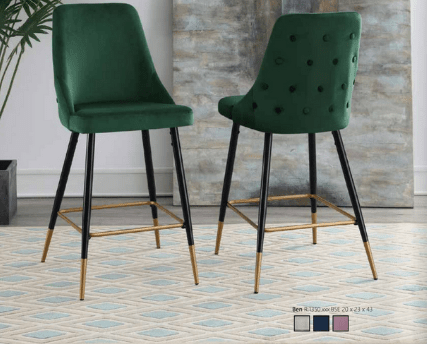 BEN BARSTOOL IN BROADWAY EMERALD