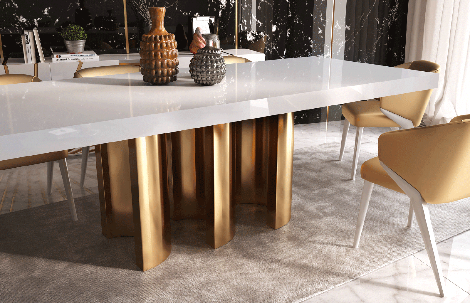 Oro gold discount dining chair