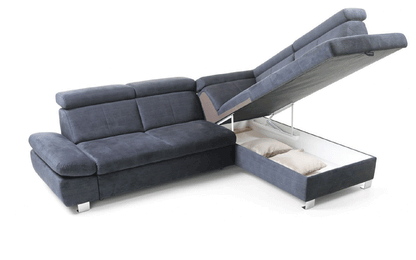 HAPPY SECTIONAL W/BED & STORAGE - GREY