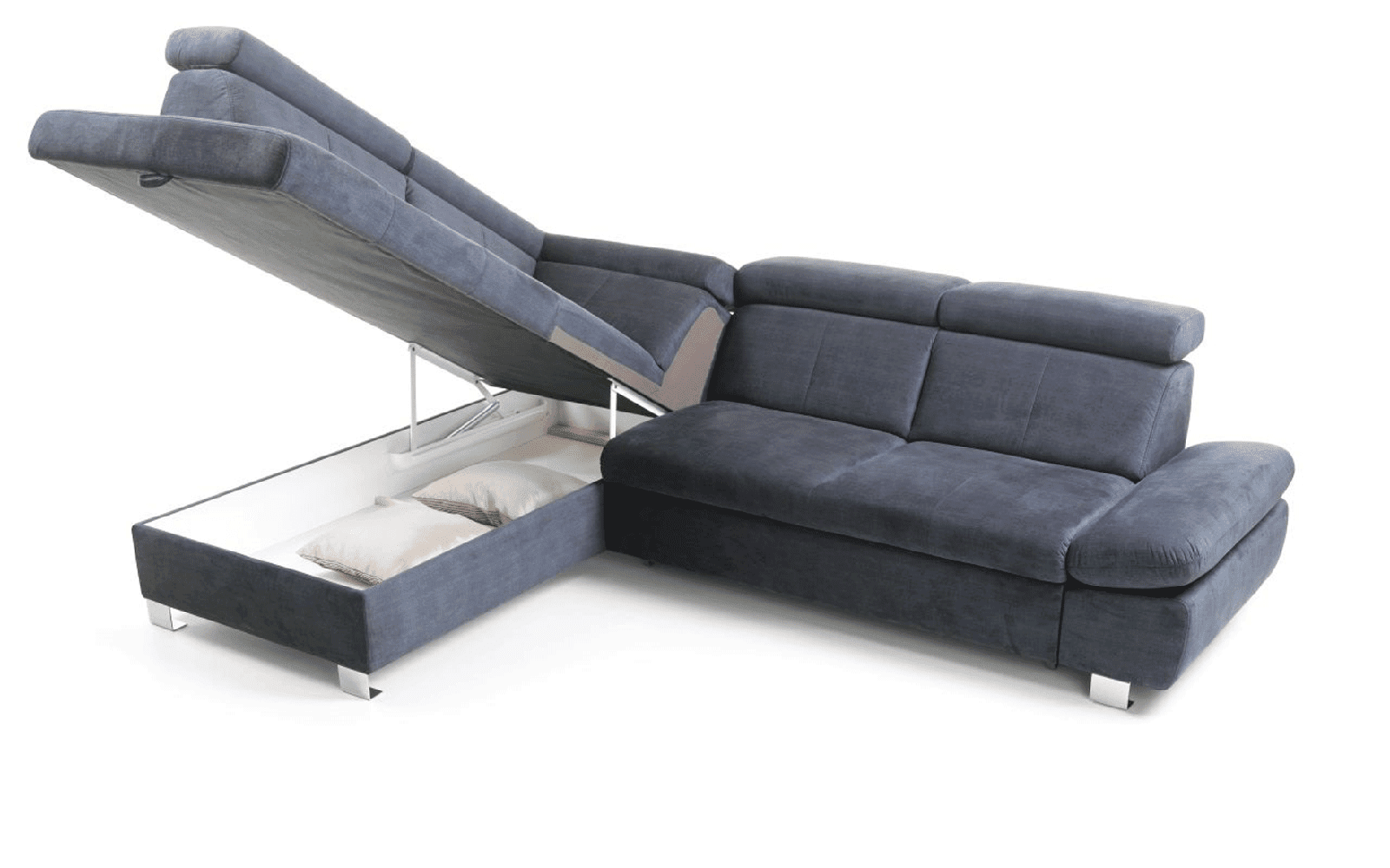 HAPPY SECTIONAL W/BED & STORAGE - GREY