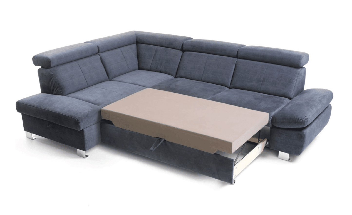 HAPPY SECTIONAL W/BED & STORAGE - GREY