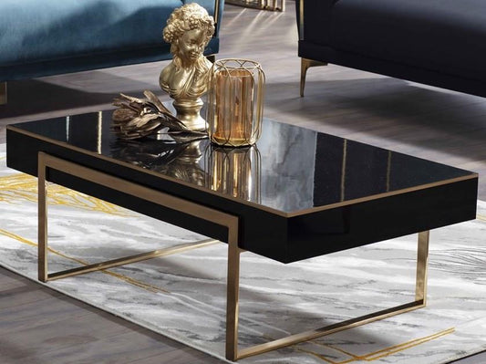 CARLINO COFFEE TABLE BLACK & GOLD