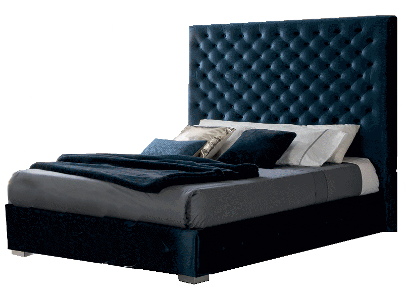 LEONOR BLUE KING/QUEEN STORAGE BED