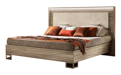 LUCE LIGHT KING/QUEEN MODERN BED WITH LIGHT