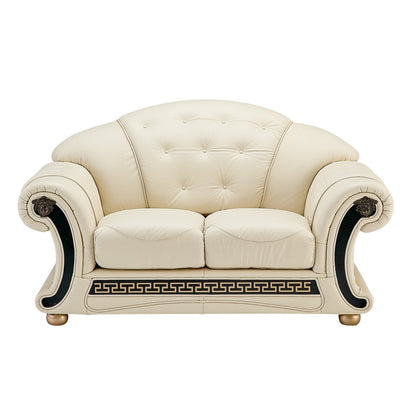 APOLO IVORY LIVING ROOM SET - PEARL