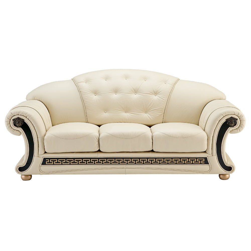 APOLO IVORY LIVING ROOM SET - PEARL