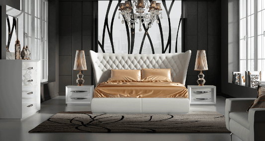 MIAMI 4PCS KING/QUEEN LEATHER MODERN BEDROOM SET