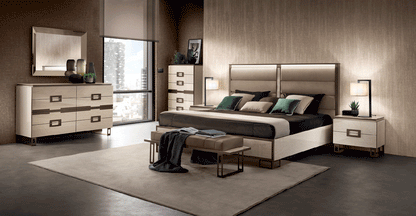 POESIA 4PCS KING/QUEEN MODERN BEDROOM SET