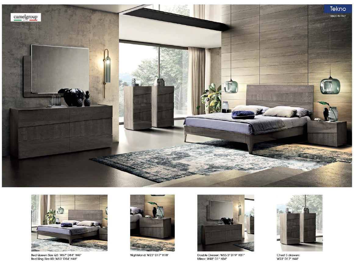 TEKNO 4PCS KING/QUEEN MODERN BEDROOM SET