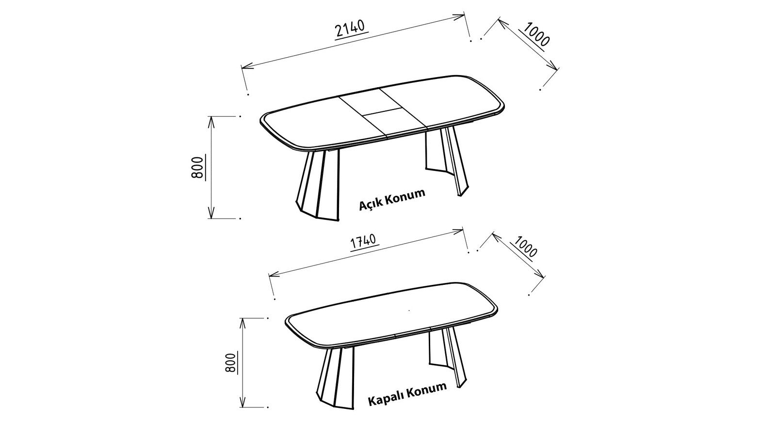 PLAZA TABLE + 6 CHAIRS DINING ROOM SET