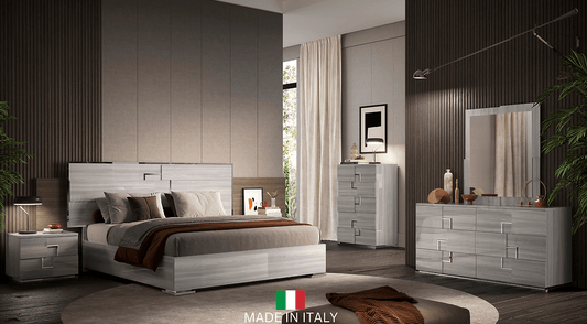 INFINITY COLLECTION 4PCS BEDROOM SET - GREY