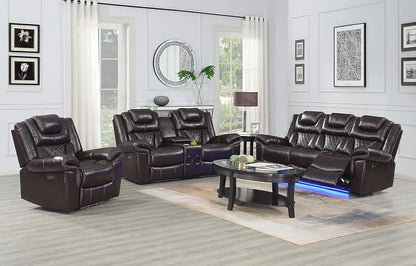 S2020 PARTY TIME 3PCS POWER RECLINING LIVING ROOM SET - BROWN